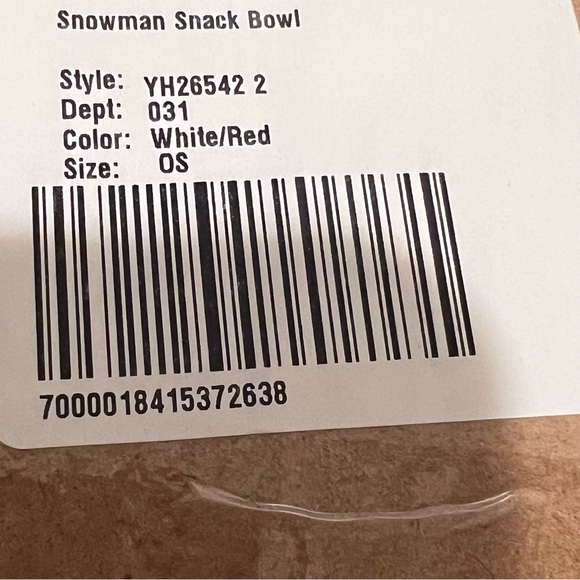 TWO (2) Magenta Ceramic Snowman Snack Bowls White/Black/Red - Picture 14 of 15